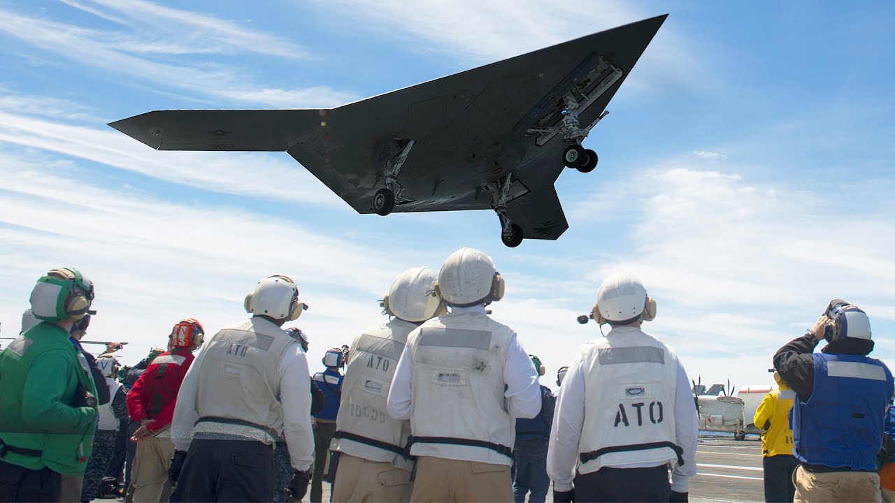 US Testing its Massive Next Generation Drones on Aircraft Carrier